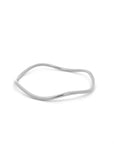 Jaclyn Wave Bangle Silver