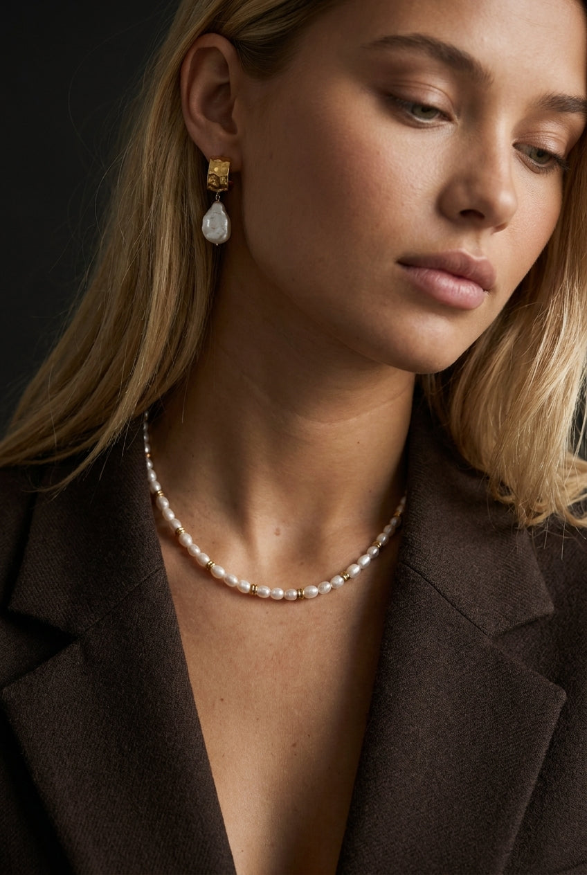 Koa Pearl Necklace Gold