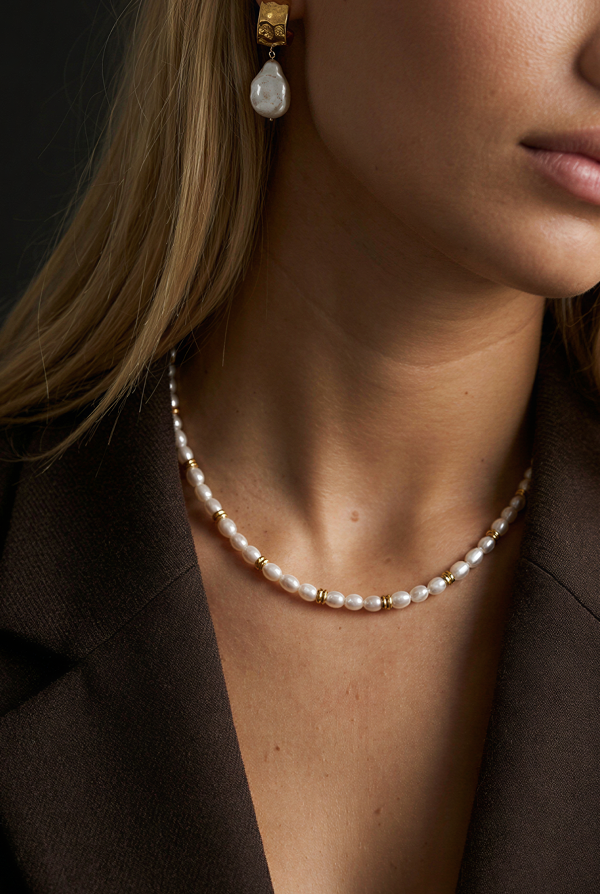 Koa Pearl Necklace Gold