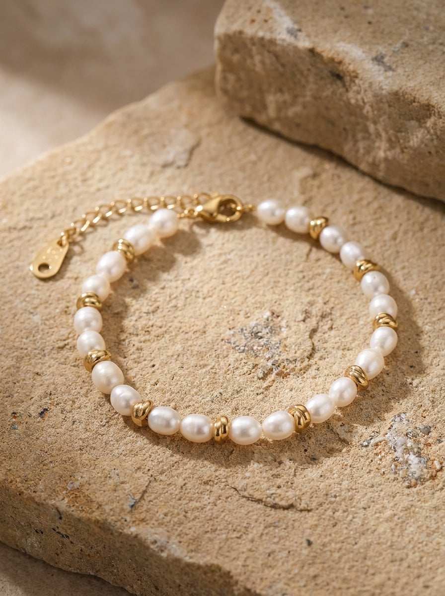 Koa Pearl Bracelet Gold