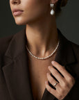 Koa Pearl Necklace Silver