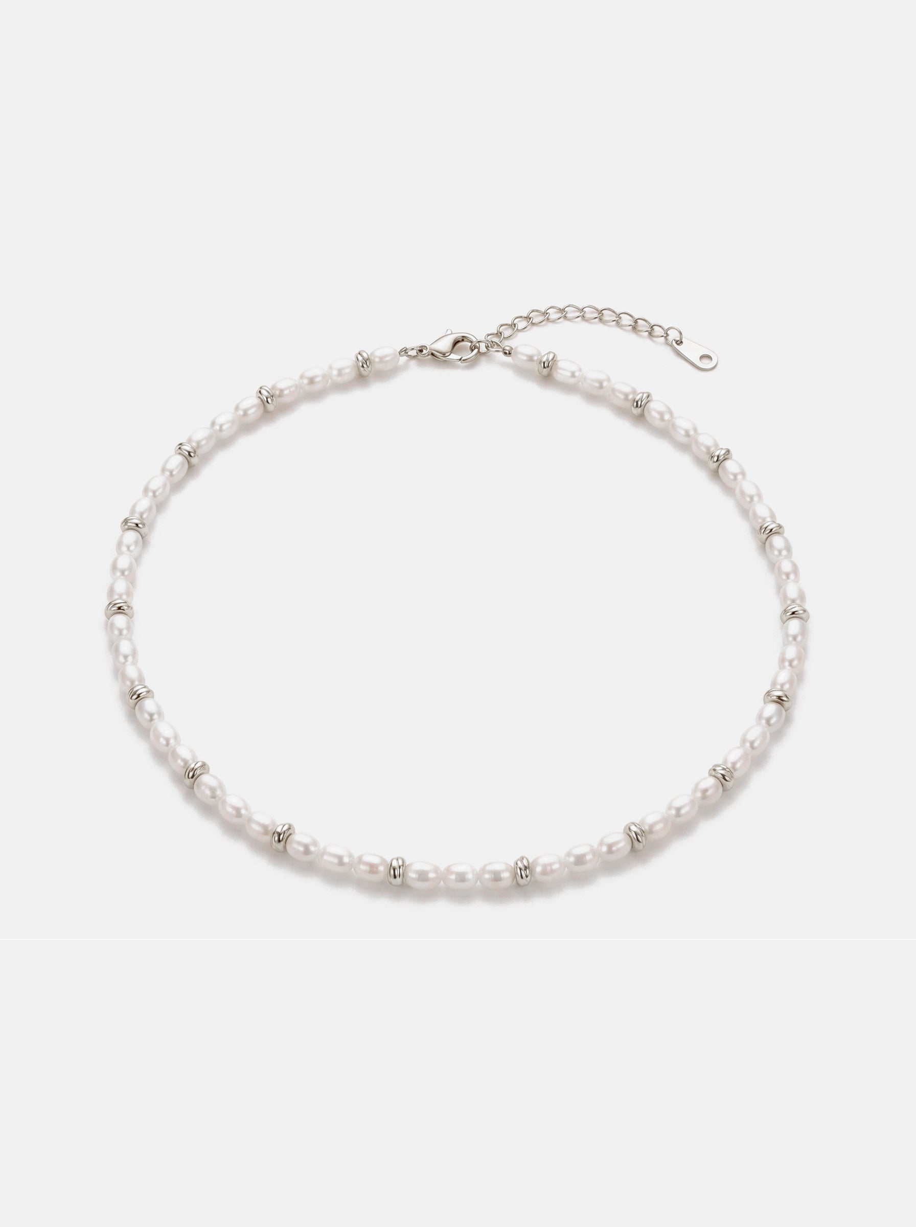 Koa Pearl Necklace Silver