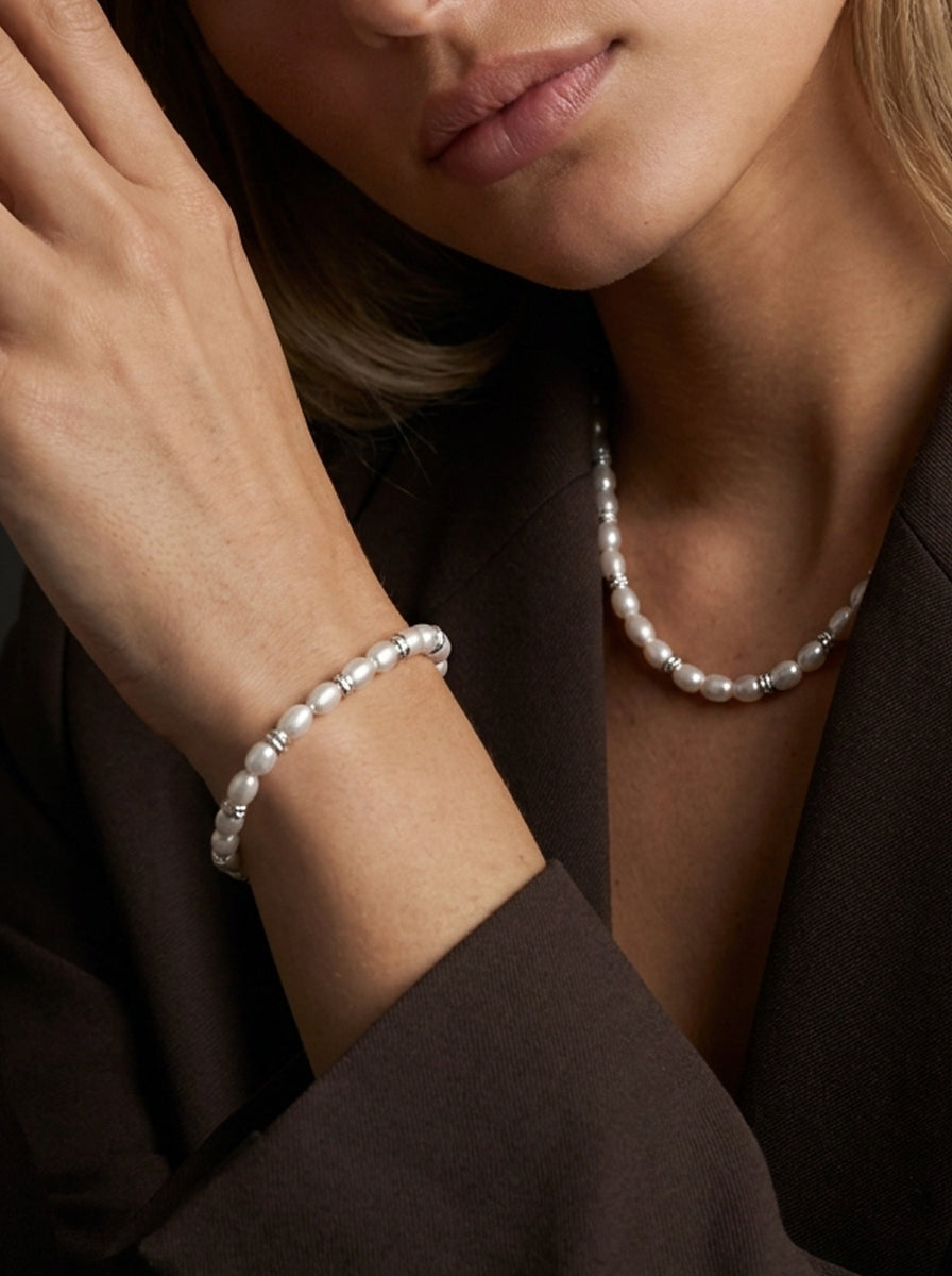 Koa Pearl Bracelet Silver