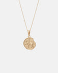Leo Coin Necklace Gold