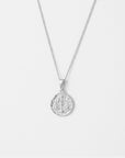 Libra Coin Necklace Silver