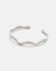 Linden Wave Bangle Silver