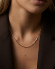Petite Link Chain Necklace Gold