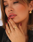 Lira Ring Olive Tourmaline