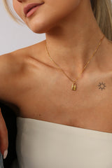 Choose Your Muse Necklace Lock Gold