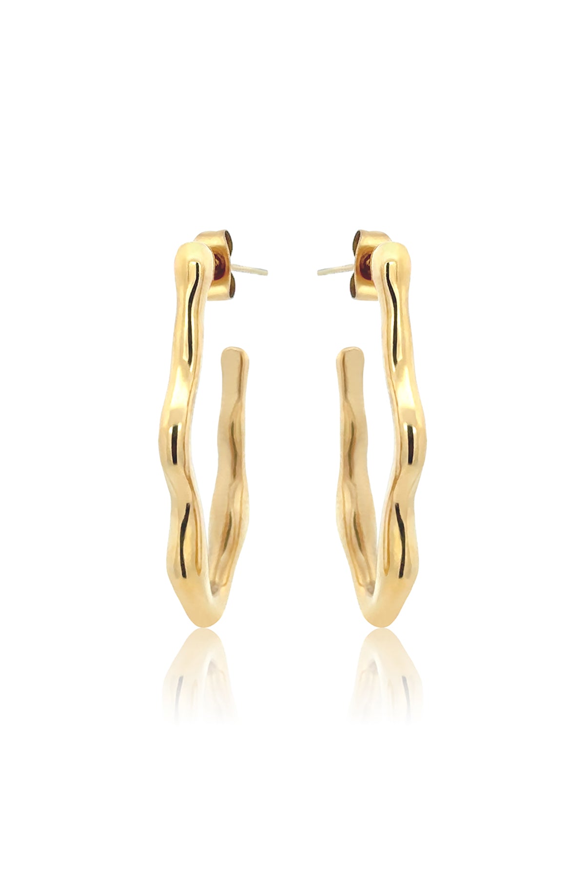 Lolita Wave Earrings Gold
