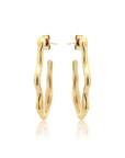 Lolita Wave Earrings Gold