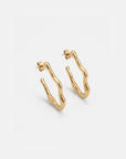 Lolita Wave Earrings Gold