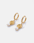 Mae Pearl Earrings Gold