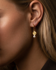 Mae Pearl Earrings Gold