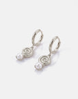 Mae Pearl Earrings Silver