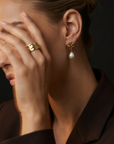 Margot Pearl Earrings Gold