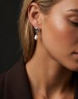 Margot Pearl Earrings Silver
