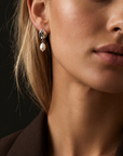 Margot Pearl Earrings Silver