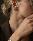 Mila Huggie Earrings Gold