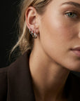 Mila Huggie Earrings Silver