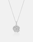 Pisces Coin Necklace Silver