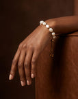 Nora Chunky Pearl Bracelet Gold
