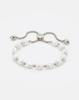 Nora Chunky Pearl Bracelet Silver