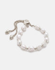 Nora Chunky Pearl Bracelet Silver