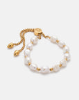 Nora Chunky Pearl Bracelet Gold