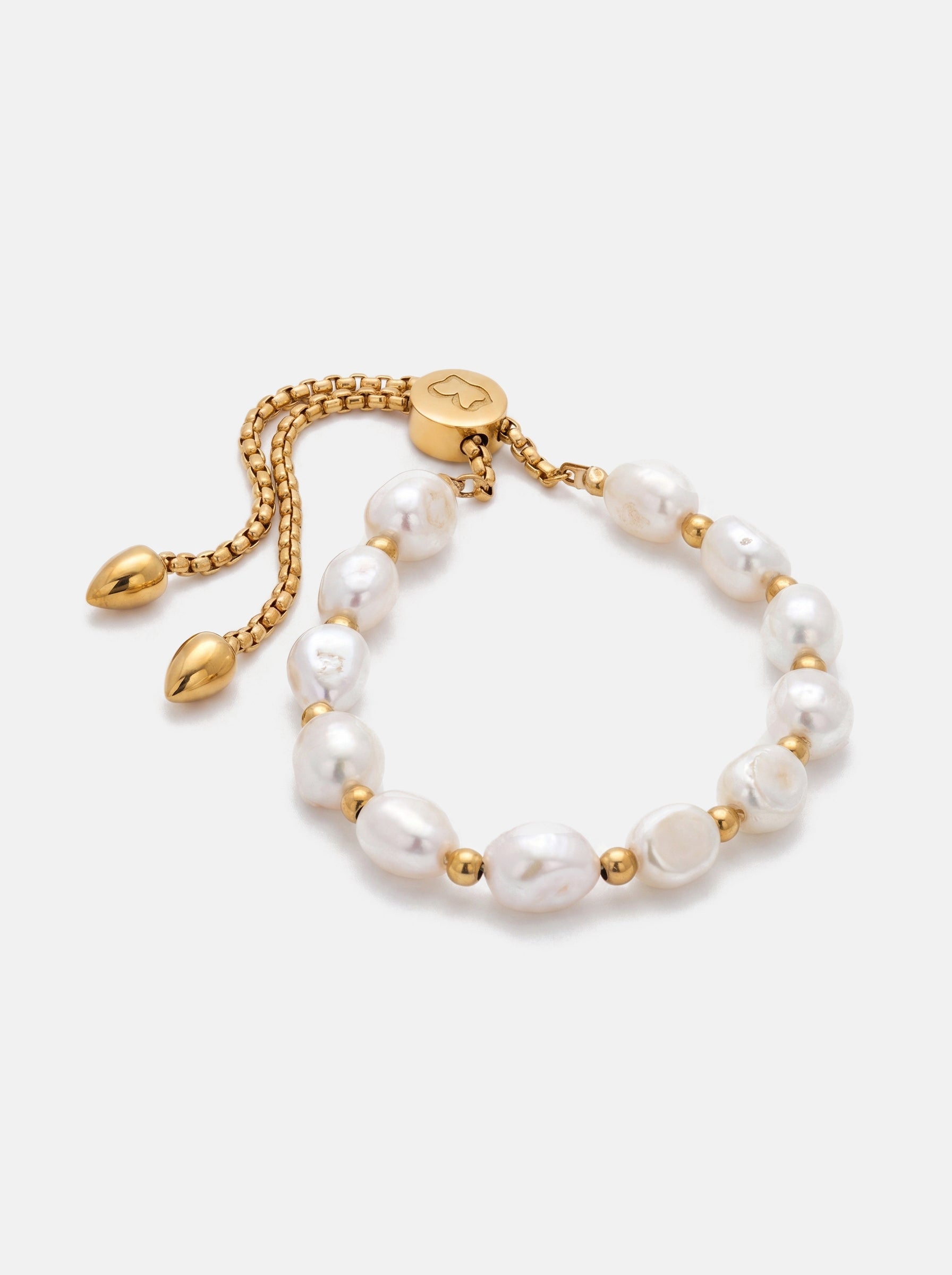 Nora Chunky Pearl Bracelet Gold