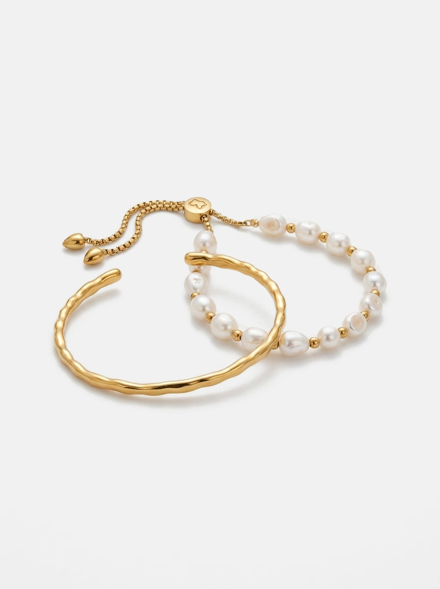 Nora &amp; Ada Bracelet Stack Gold