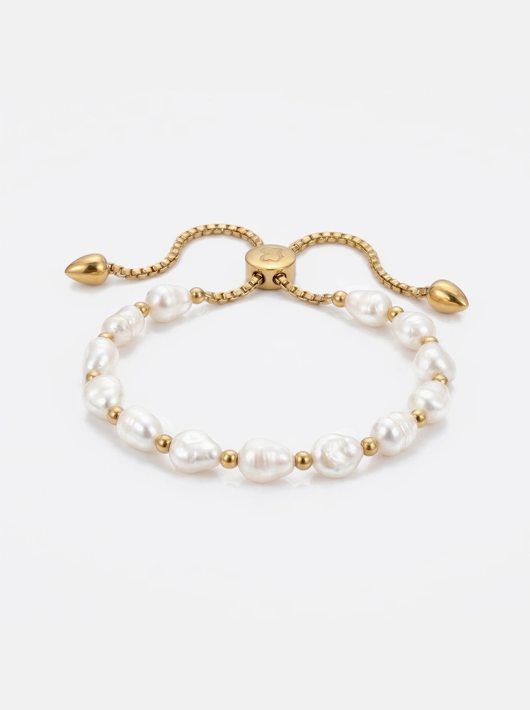 Nora Chunky Pearl Bracelet Gold