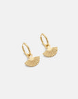 Odette Fan Earrings Gold