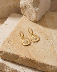 Olive Pearl Earrings Gold