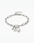 Olivia Initial Latch & Lock Bracelet Gold | Silver