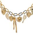 Gold personalised charm necklace handcrafted in Australia
