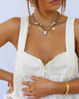 Gold personalised charm necklace handcrafted in Australia