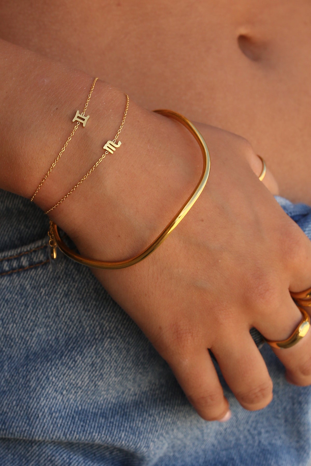Petite Zodiac Bracelet Gold