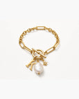 Pippa Initial Latch & Lock Bracelet Gold | Silver