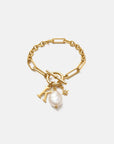 Pippa Initial Latch & Lock Bracelet Gold | Silver