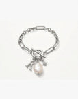 Pippa Initial Latch & Lock Bracelet Gold | Silver