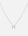 Petite Pisces Choker Necklace Silver