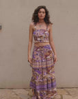 Dancing Valley Ra-Ra Maxi Skirt Violet