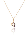 Initial Necklace Bubble Gold