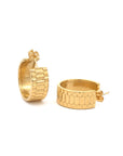 River Hoop Earrings Gold