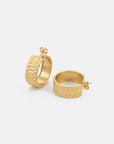 River Hoop Earrings Gold