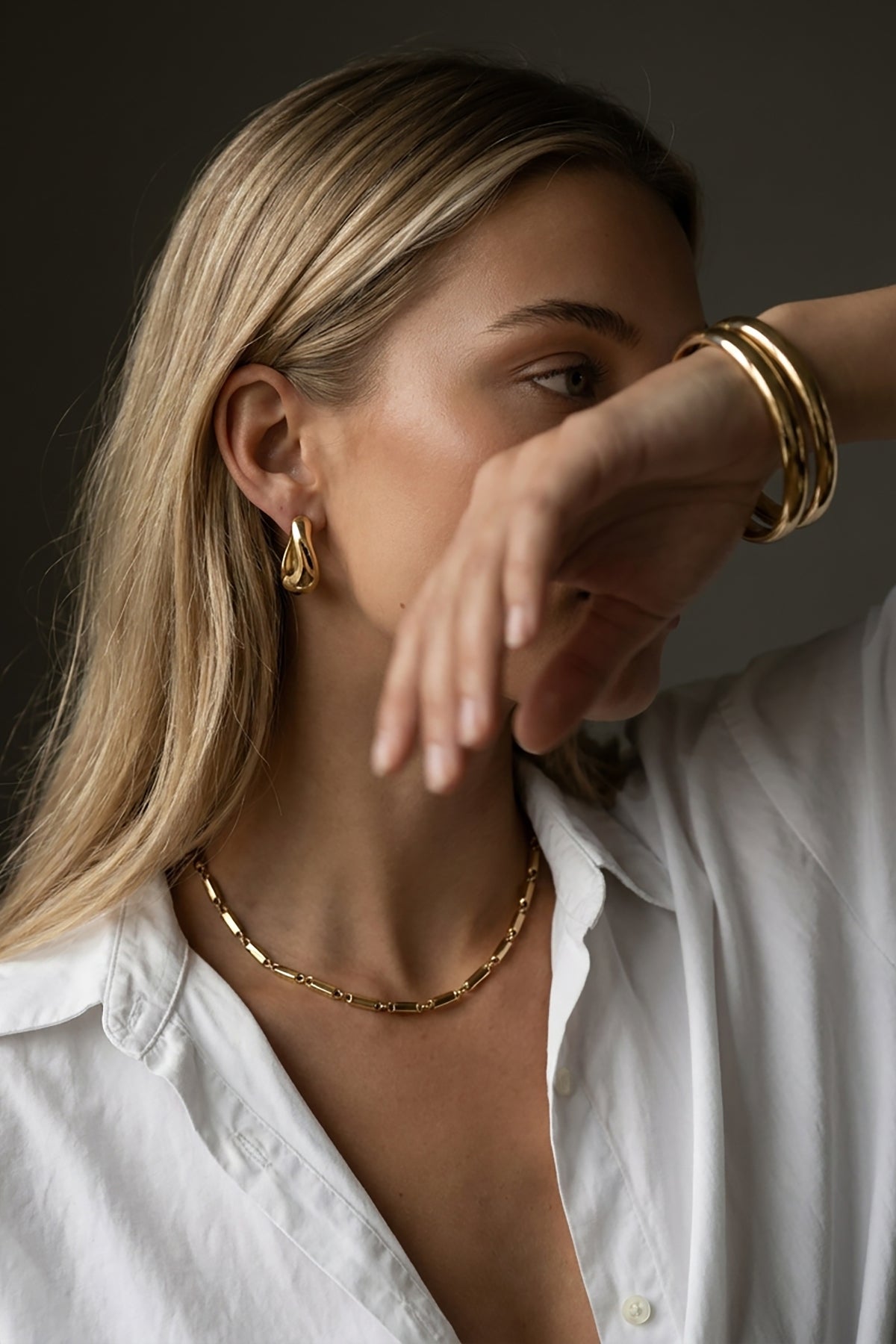 Rory Link Necklace Gold