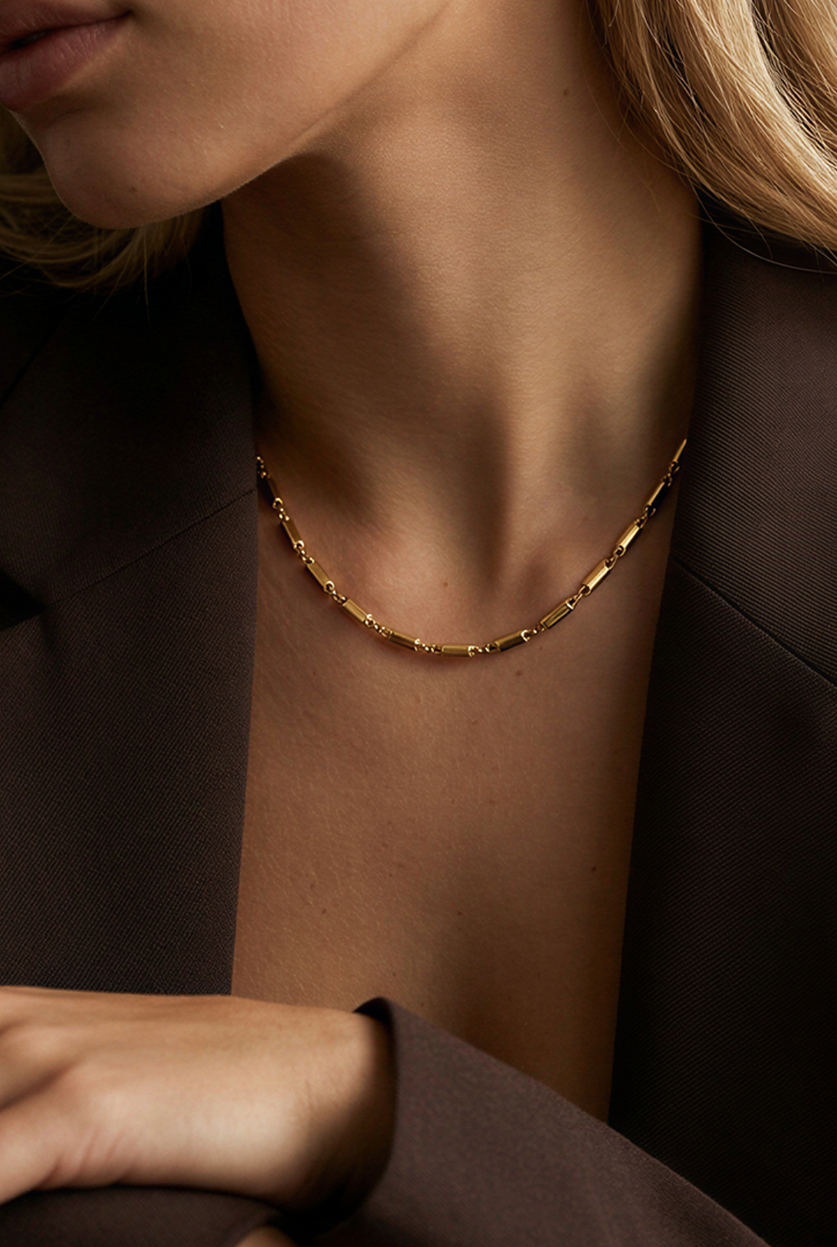 Rory Link Necklace Gold