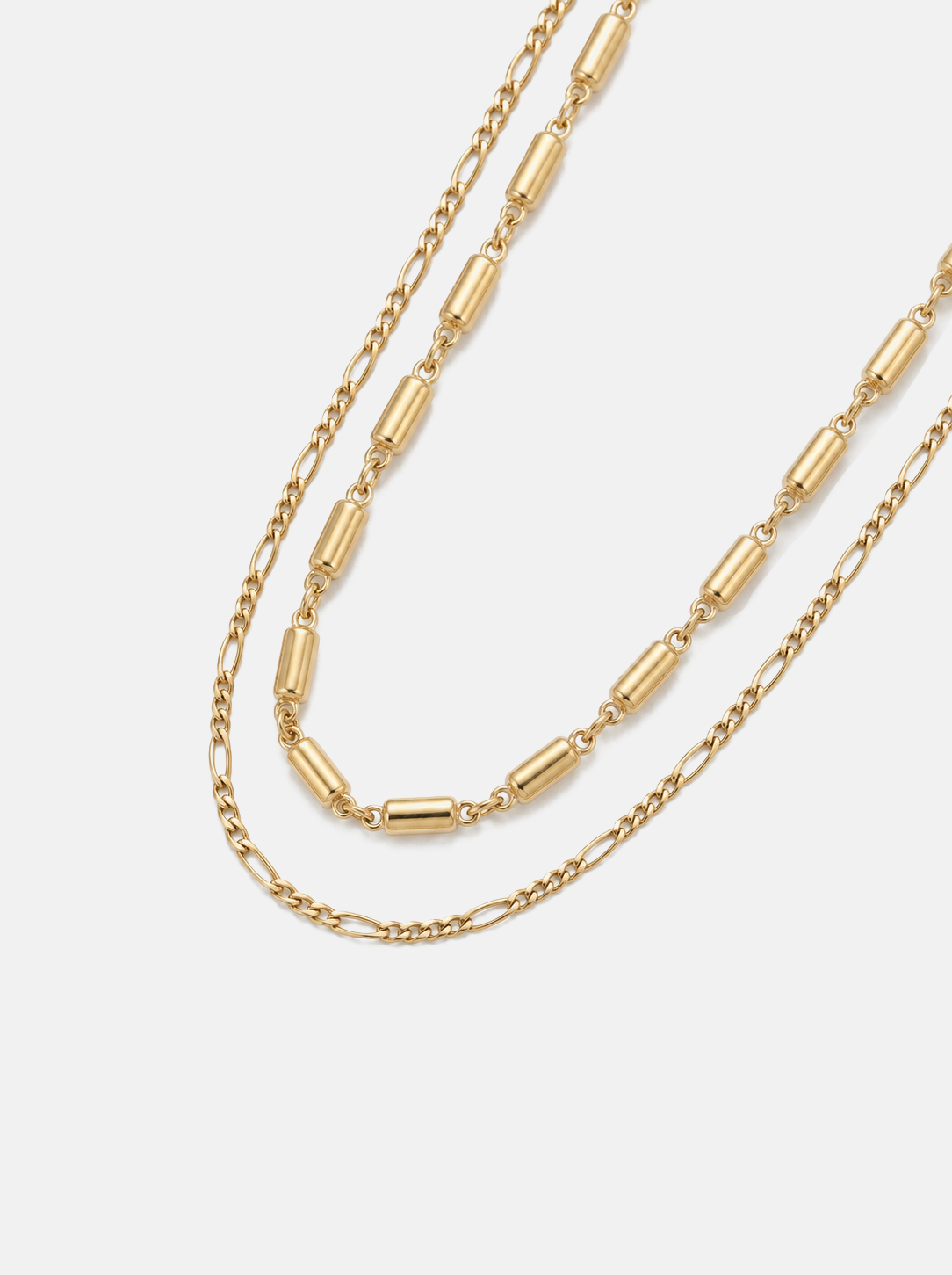 Rory &amp; Petite Figaro Necklace Stack Gold