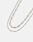 Rory & Petite Figaro Necklace Stack Silver